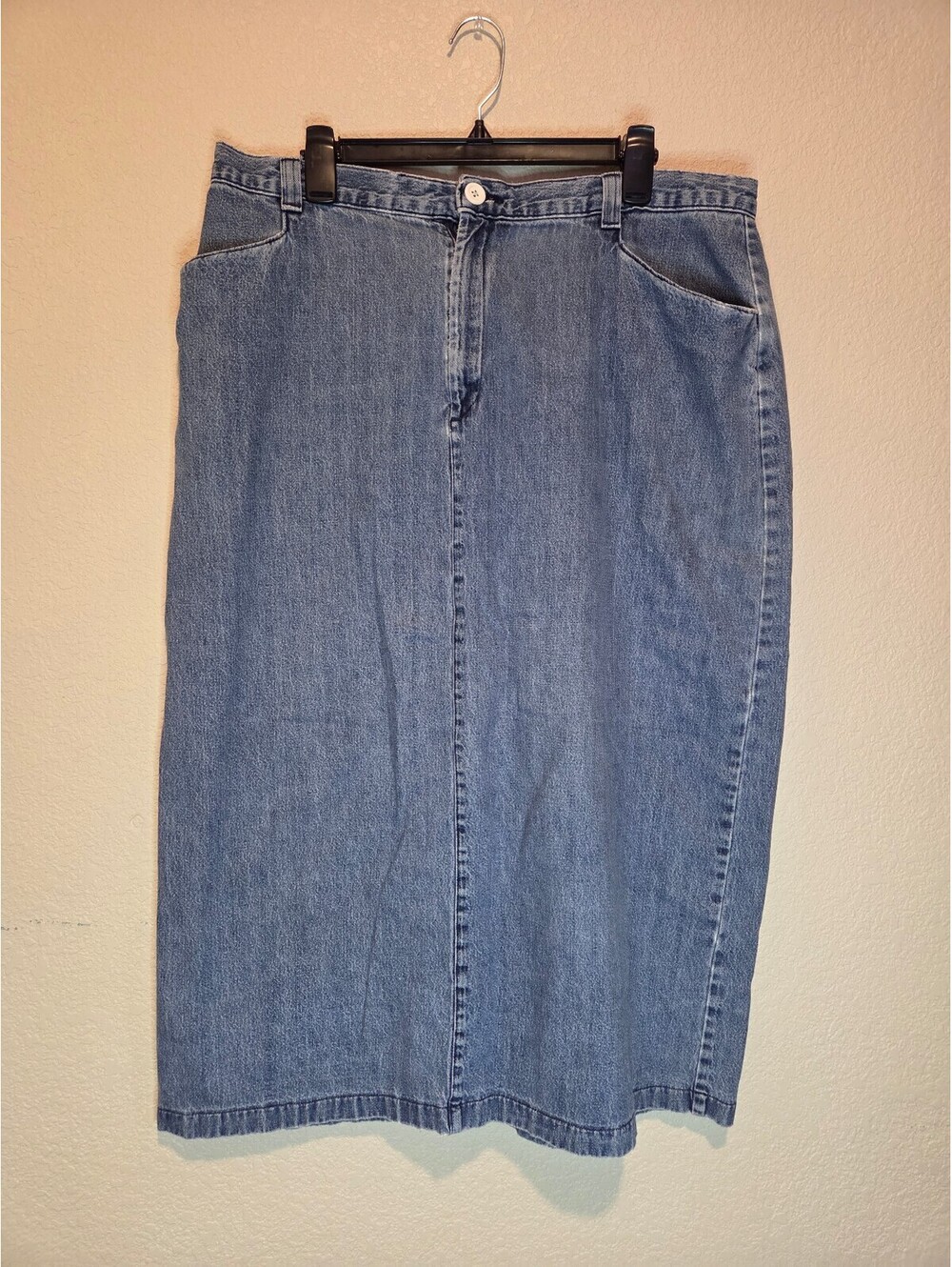 Lee Casuals Women's Denim Midi Skirt Blue Size 2X
